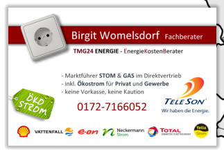Birgit Womelsdorf - Strom und Gas - 51069 KÃ¶ln